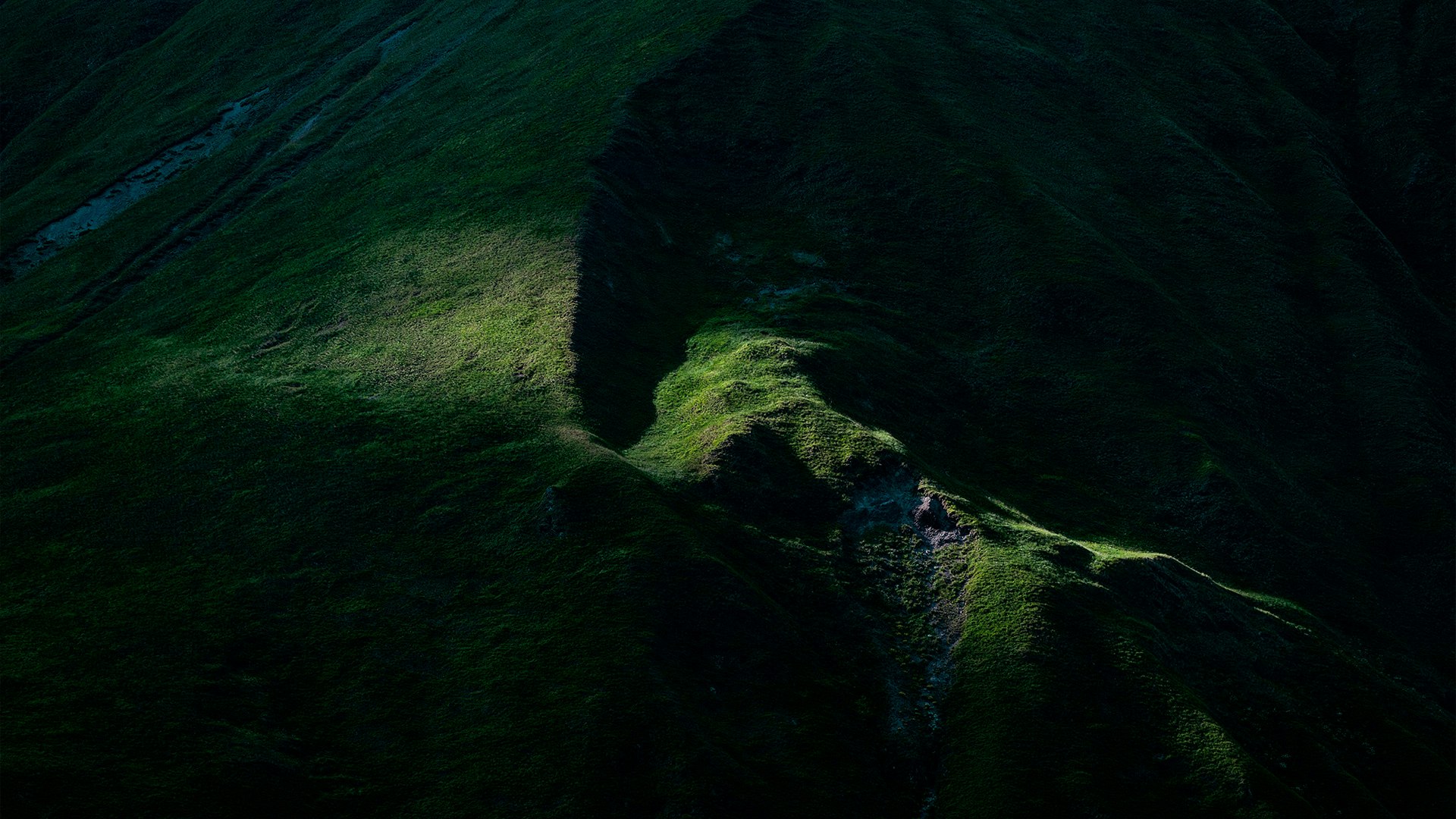 montagne verte